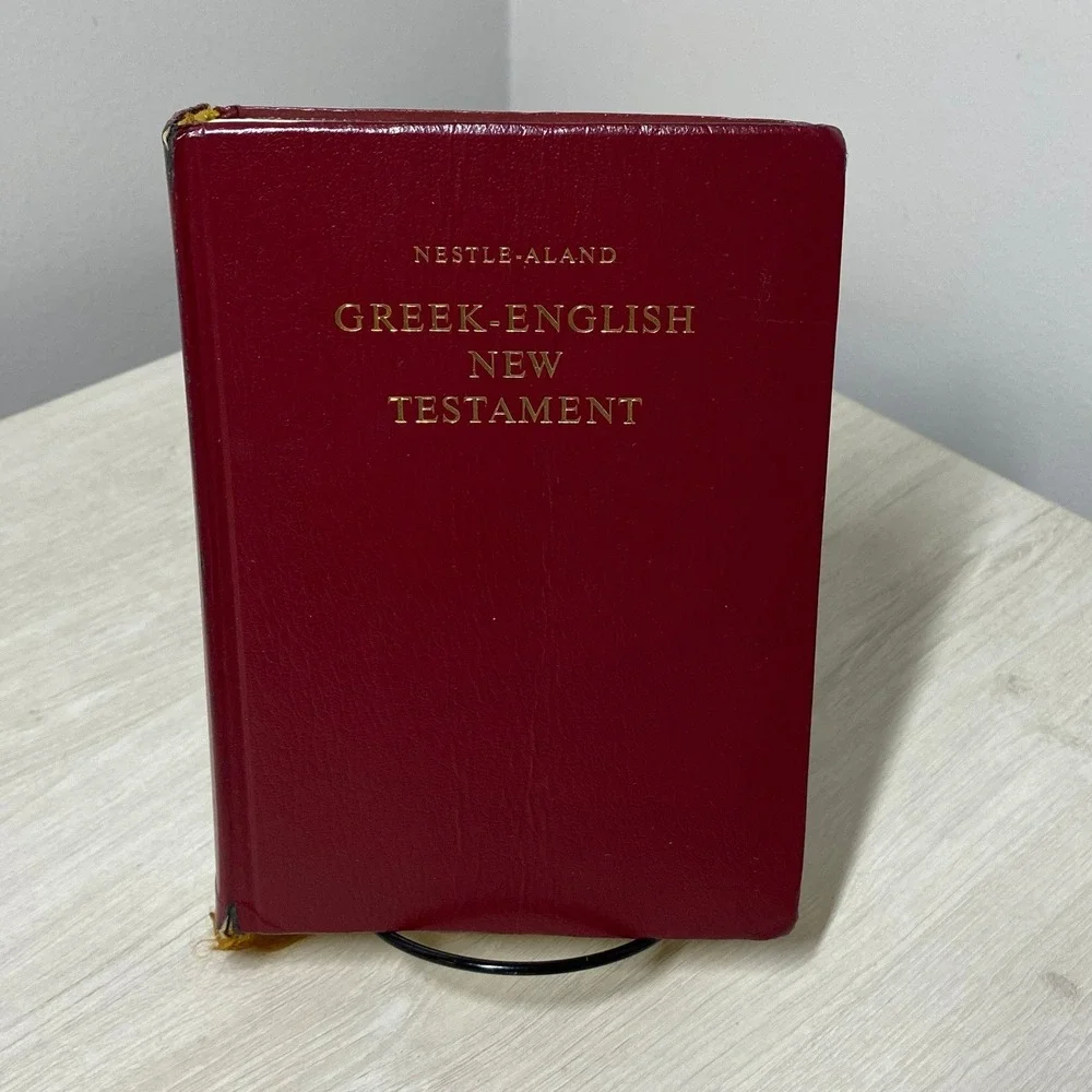 Nestle Aland Greek English New Testament 27th Ed 1994 RSV 2nd Ed Red Hardcover